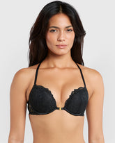 La Senza Beyond Sexy Gel Padding Plunge Bra Black / 34B