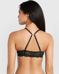 La Senza Beyond Sexy Gel Padding Plunge Bra Black / 34B