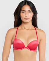 La Senza Beyond Sexy Gel Padding Plunge Bra Pink / 34B