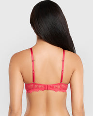 La Senza Beyond Sexy Gel Padding Plunge Bra Pink / 34B