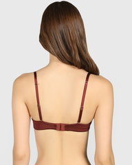 La Senza Double Pushup Plunge Bra Brown / 34B