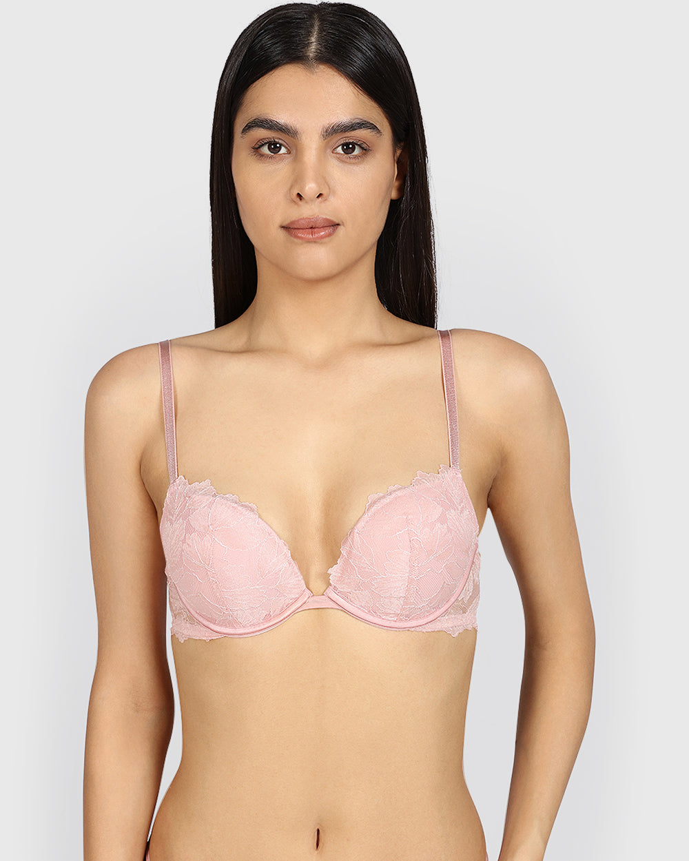 La Senza Beyond Sexy Plunge Gel Padding Bra ROYAL PINK / 34B