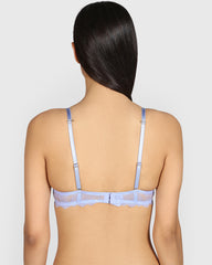 La Senza Beyond Sexy Plunge Gel Padding Bra PERIWINKLE DREAM / 34B