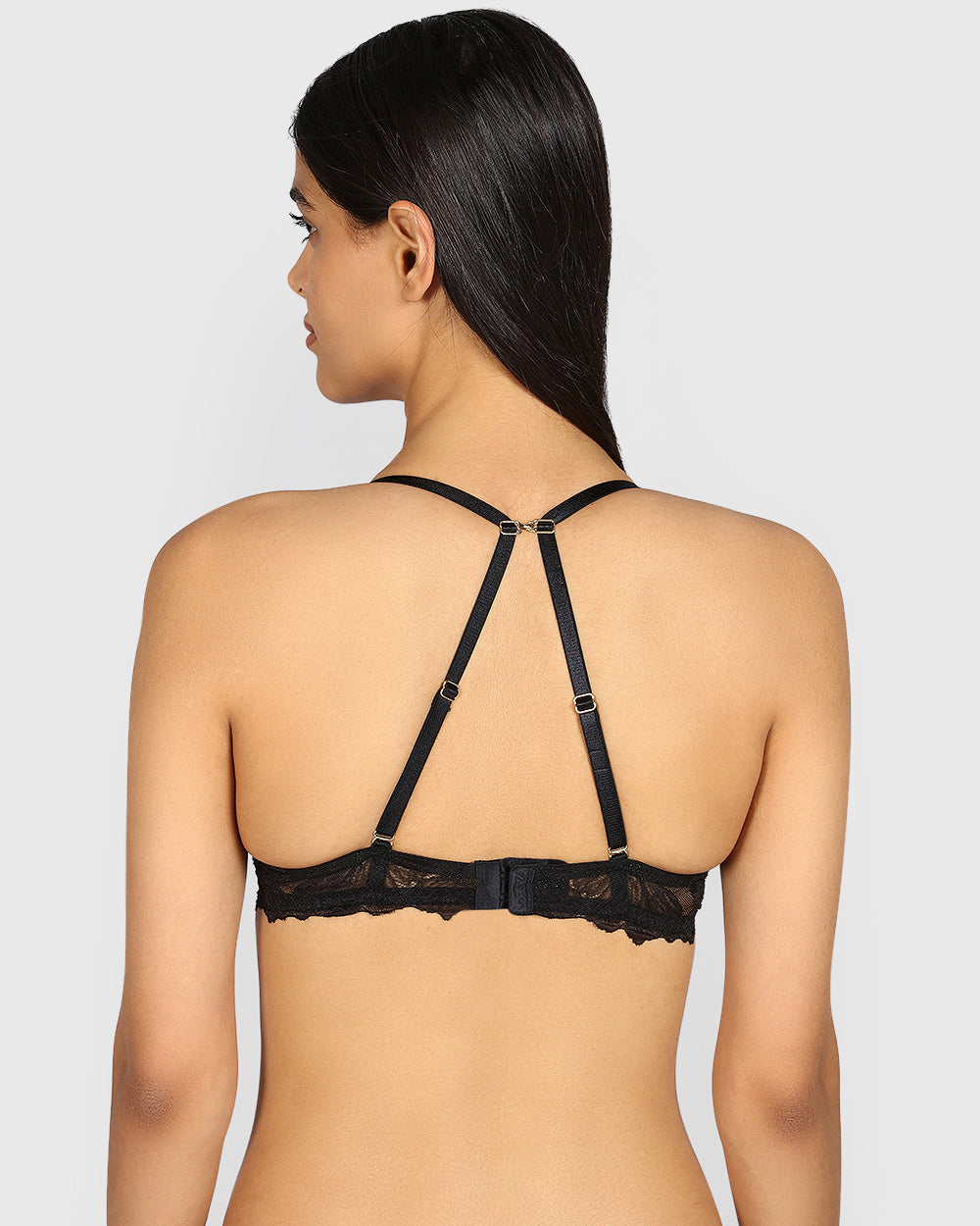 La Senza Beyond Sexy Plunge Gel Padding Micro Bra TUXEDO BLACK / 34B La Senza Beyond Sexy Plunge Gel Padding Micro Bra TUXEDO BLACK / 34B