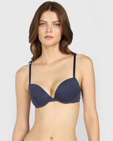 La Senza Trendy Plunge Bra Dark Blue / 34B