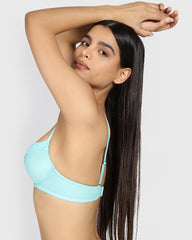 La Senza Beyond Sexy Plunge Gel Padding Bra AQUA SPLASH / 34B