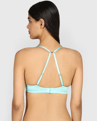 La Senza Beyond Sexy Plunge Gel Padding Bra AQUA SPLASH / 34B