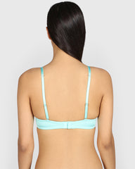 La Senza Beyond Sexy Plunge Gel Padding Bra AQUA SPLASH / 34B