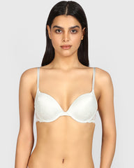 La Senza Hello Sugar Plunge Double Pushup Bra DAWN BLUE / 34B