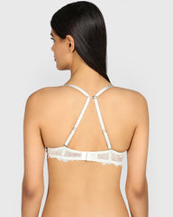 La Senza Hello Sugar Plunge Double Pushup Bra DAWN BLUE / 34B