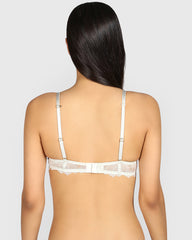 La Senza Hello Sugar Plunge Double Pushup Bra DAWN BLUE / 34B