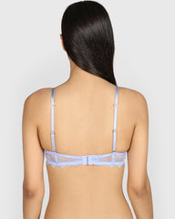 La Senza Hello Sugar Plunge Double Pushup Bra PERIWINKLE DREAM / 34B