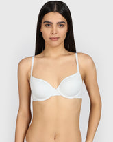 La Senza Remix Lightly Lined Demi Cotton Bra DAWN BLUE / 34B
