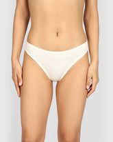 La Senza Remix Cotton Thong PEARLED IVORY / M