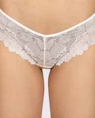 La Senza Diva Cheeky Lace Panty PEARLED IVORY / M