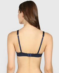 La Senza Lightly Lined Full Coverage Bra Dark Blue / 34B