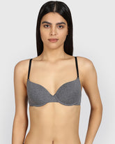 La Senza Remix Demi Lightly Lined Heather Bra TUXEDO HTR / 34B
