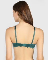 La Senza Lightly Lined Full Coverage Bra Dark Green / 34B