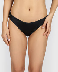 La Senza Diva Micro Thong Panty TUXEDO BLACK / M