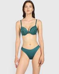 La Senza Diva Thong Panty Dark Green / M