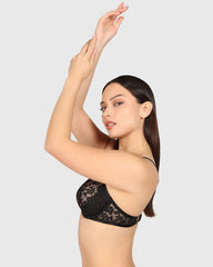 La Senza Costume Costume Bra Lingerie Tuxedo Black / M