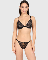 La Senza Costume Costume Bra Lingerie Tuxedo Black / M