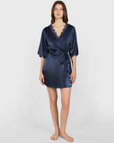 La Senza Sexy Sleep Robe Dark Blue / S/M