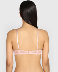 La Senza Hello Sugar Plunge Double Pushup Bra ROYAL PINK / 34B