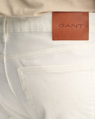 Regular Fit White Jeans