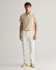 Regular Fit White Jeans