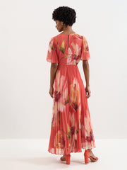 Phase Eight Abigail Pleated Print Maxi Dress