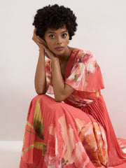 Phase Eight Abigail Pleated Print Maxi Dress