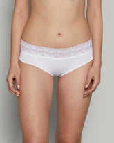 LA SENZA LACE SOLID TRENDY WHITE PANTIES 94D3 / M