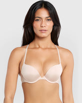 La Senza Sexy Gel Padding Plunge Bra NUDE / 34B