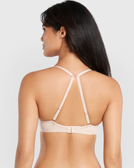 La Senza Sexy Gel Padding Plunge Bra NUDE / 34B