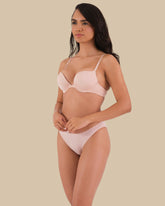 La Senza Sexy Gel Padding Plunge Bra LIGHT PINK / 34B