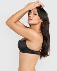 La Senza Sexy Gel Padding Plunge Bra BLACK / 34B