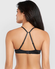 La Senza Sexy Gel Padding Plunge Bra BLACK / 34B