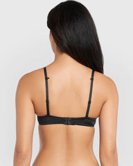 La Senza Sexy Gel Padding Plunge Bra BLACK / 34B