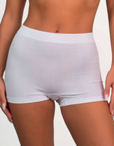 Isla & Evie Trendy Boyshort Panties White / MED