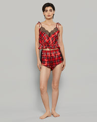 ISLA & EVIE SEXY SLEEP CAMI SET MULBERRY / S