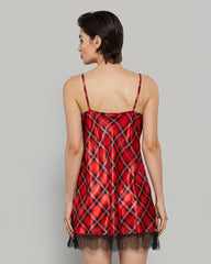 ISLA & EVIE SEXY SLEEP SLIP MULBERRY / S