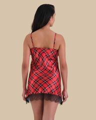 ISLA & EVIE SEXY SLEEP SLIP MULBERRY / S