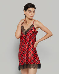 ISLA & EVIE SEXY SLEEP SLIP MULBERRY / S