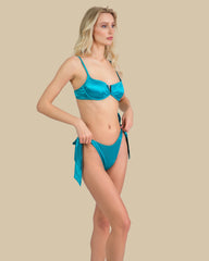 Isla & Evie High Shine Tie Side Bikini Briefs