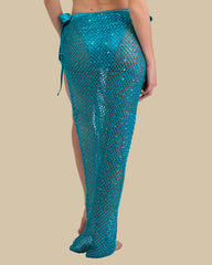 Isla & Evie Sequin Crochet Wrap Maxi Skirt