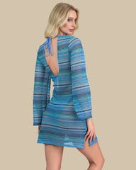 Isla & Evie Plunge Mini Cover Up Dress