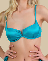 Isla & Evie High Shine Underwire Bikini Top