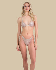 Isla & Evie Sequin Triangle Bikini Top