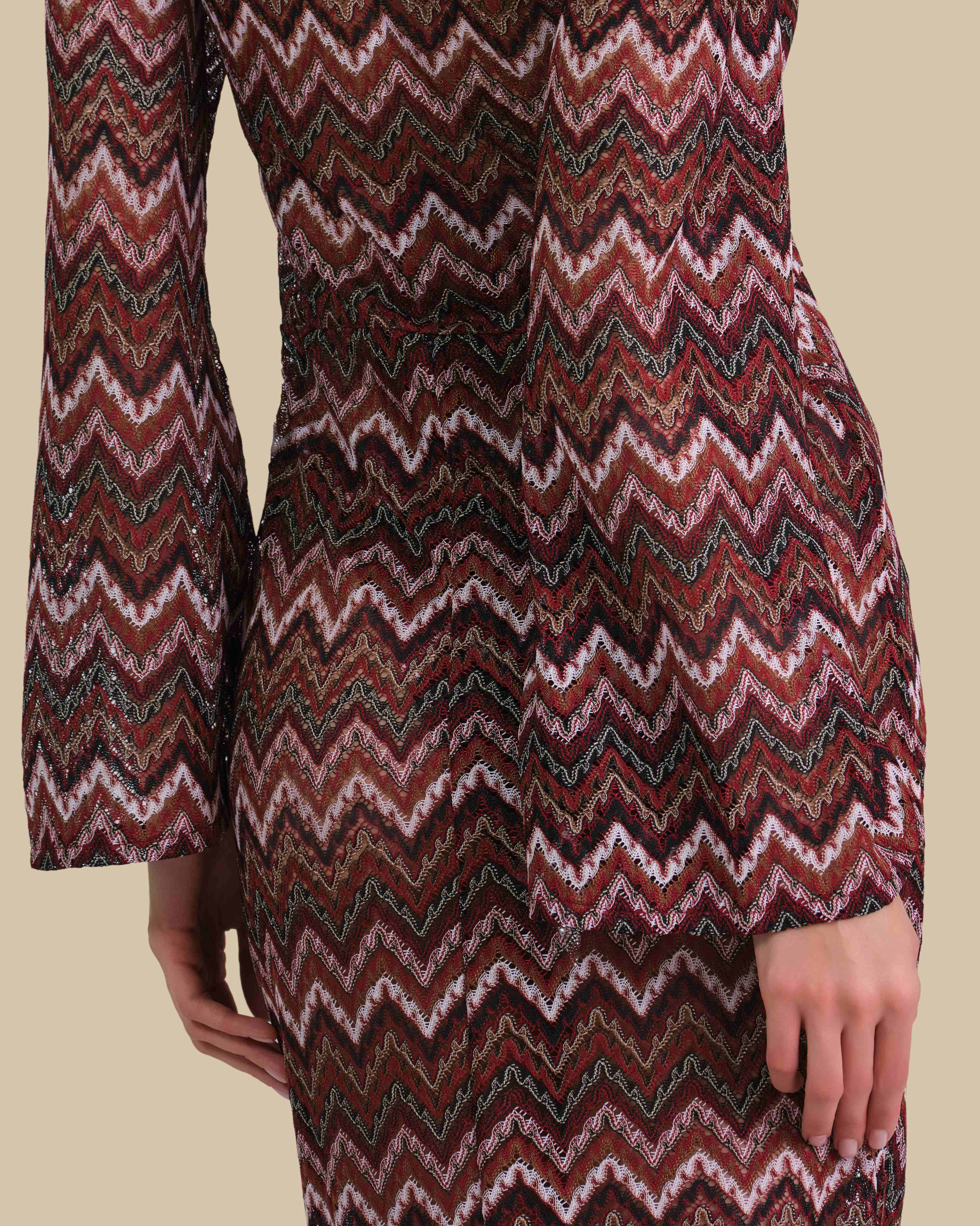 Isla & Evie Zig Zag Print Maxi Kaftan Isla & Evie Zig Zag Print Maxi Kaftan